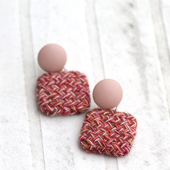 Set of four (4) Handmade Knitted Crochet Earrings Adorable Earrings for her - Picture 8 of 10